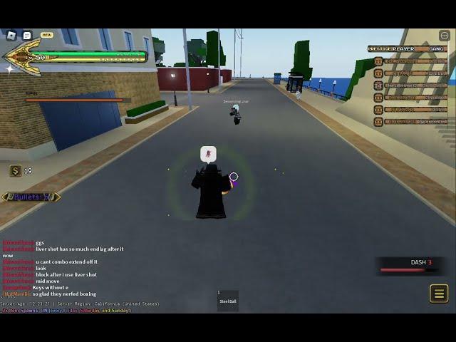 Roblox YBA six pistols spin has a deadly combo...