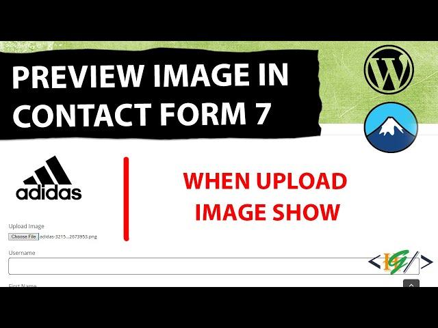 How to Preview an Image When Upload in Contact Form 7 Before Submission in WordPress | Display Image