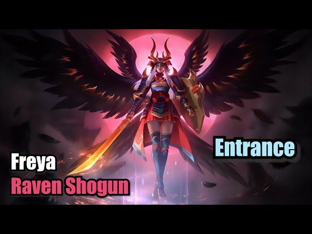 Freya Raven Shogun Skin Epic Entrance (Upscale 4K) Mobile Legends #MOBILELEGENDS