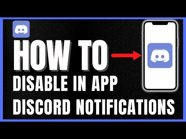 How To Turn Off Notifications Within Discord *UPDATE*