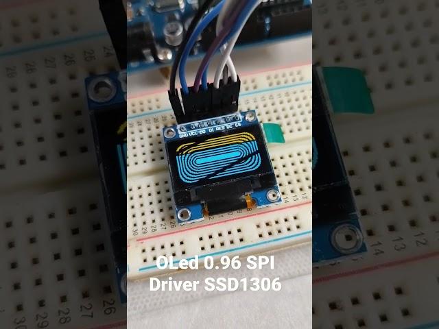 Test de OLed SPI con Driver SSD1306 y Arduino UNO