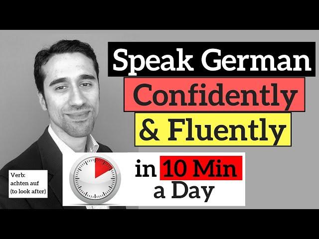 Learn to Speak German Confidently in 10 Minutes a Day - Verb: achten auf (to pay attention to)