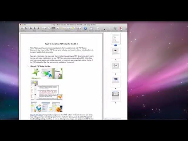 iSkysoft PDF Editor for Mac - Edit PDF Files like a Word Processor on Mac