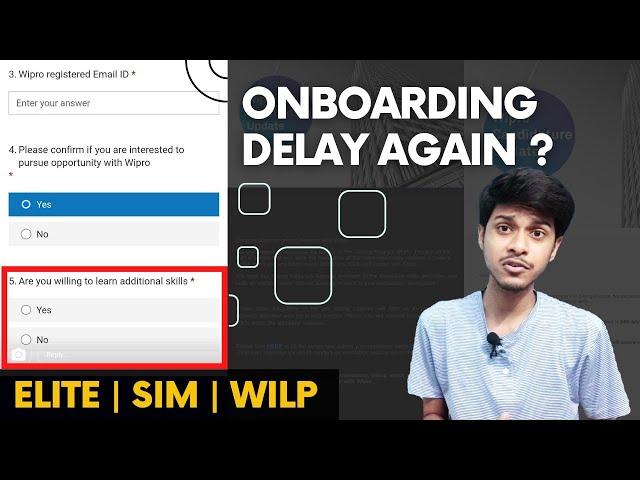 Wipro PJP PBLAPP 100℅ Survey Mail | Elite onboarding delay | Additional skill question | Rishav hacx