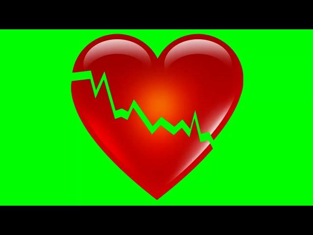 GREEN SCREEN BROKEN HEART