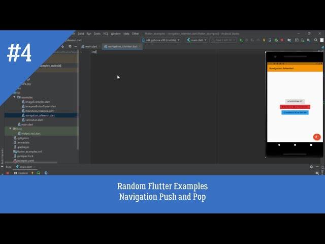 Flutter Navigator Push and Pop