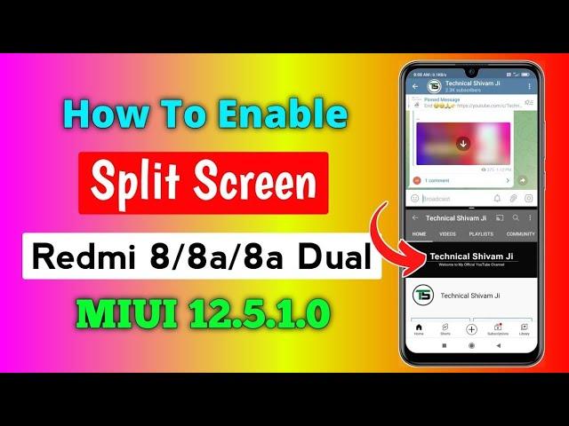 How To Enable Split Screen In Redmi 8/8a/8a Dual | Split Screen Enable Kaise Kare | #shorts #short