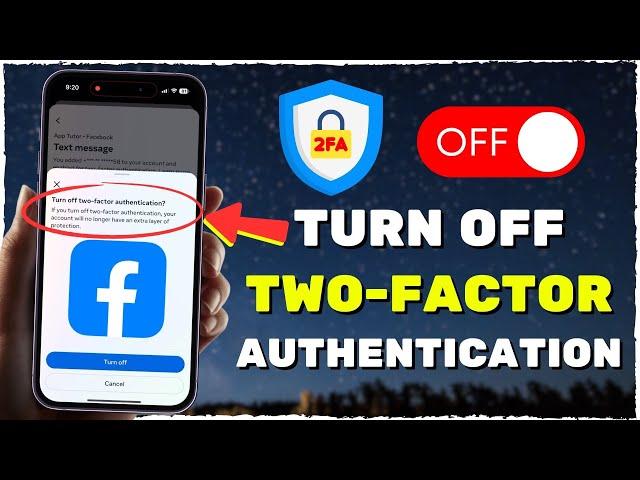 How To Turn Off Two Factor Authentication On Facebook (NEW UPDATE)