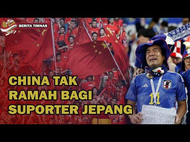 BEDA KELAS! Suporter Jepang Dilucuti Di Cina, Lagu Kebangsaan Diejek - Tifosi Indonesia Lebih Ramah!