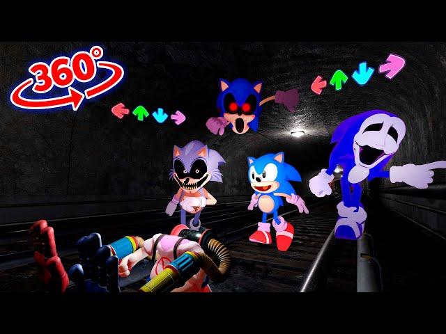 FNF Sonic.exe 360° Rewrite 3D Animated Chase POV.