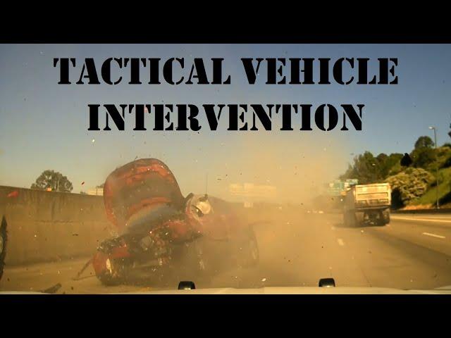 DEPORTED FELON w/ Warrant - Arkansas State Police PIT / TVI Maneuver (Tactical Vehicle Intervention)