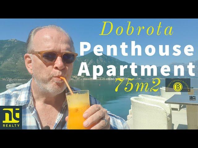 Dobrota 2 Bedroom Penthouse Apartment 75m2 - €262,500 Crypto Currencies Accepted