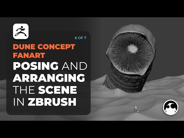 Dune Concept FanArt: Posing and arranging the scene in ZBrush