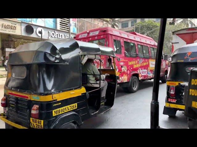 Crazy Mumbai Tuk Tuk ride! Vlog Mumbai Auto Rickshaw