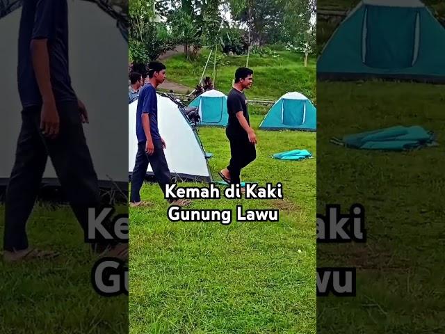 Kemah di kaki gunung Lawu #sorts #videoshort #rismakom #videos