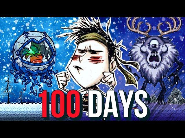 Can I Survive 100 DAYS of Don’t Starve Terraria