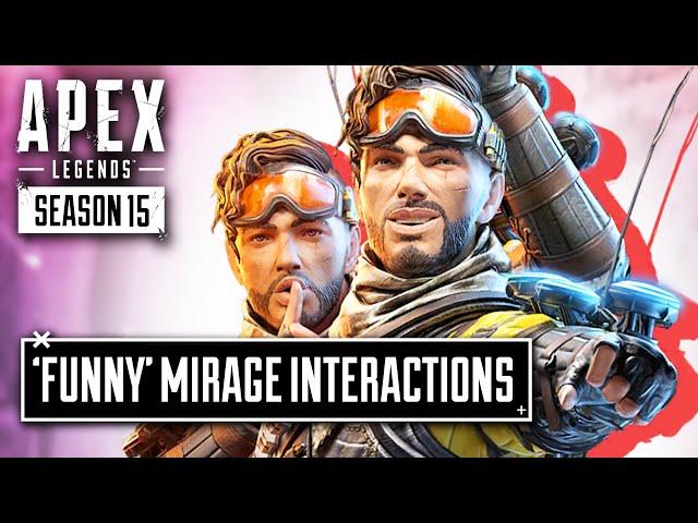 *NEW* Mirage Funny Interaction Voicelines - Apex Legends Season 15