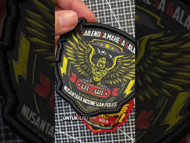 Patches Bordir dan Sublimasi patches #bordirsatuan