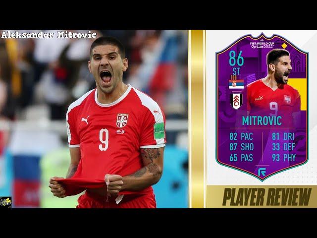 13K?!?! FIFA 23 ROAD TO THE WORLD CUP MITROVIC PLAYER REVIEW | 86 RTTW MITROVIC PLAYER REVIEW