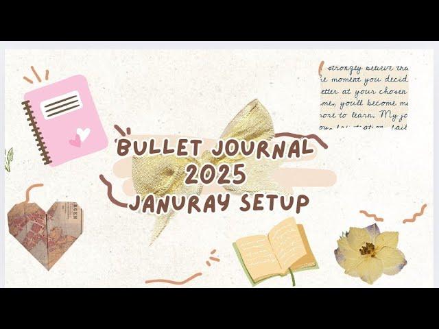 January 2025 Bullet journal Setup | Plan with me January 2025 ️