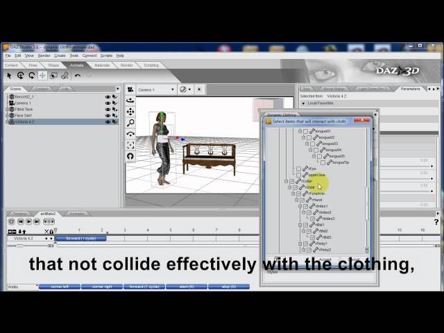DAZ Studio Tutorial: How to use Dynamic Clothing with aniMate