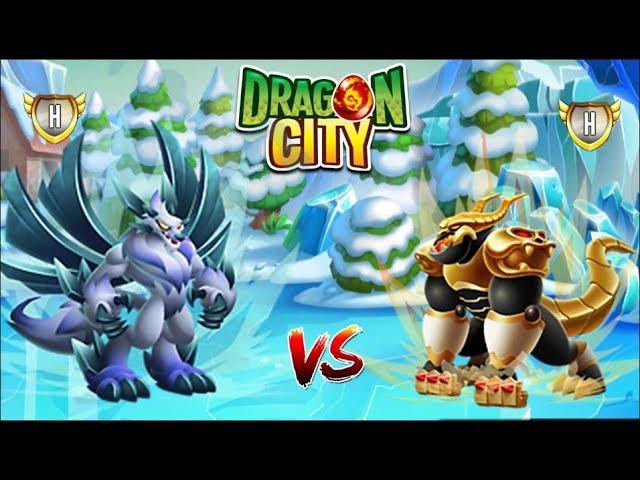 High Snow Dragon vs High Realm Dragon in Lap 9 | Dragon City