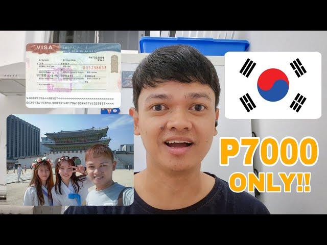 HOW I GOT MY KOREAN VISA WITH P7000 ONLY! (2023)