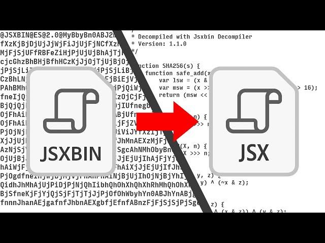 How to Convert JSXBIN to JSX