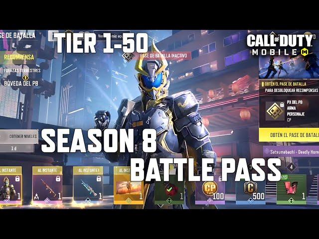 *NEW* Season 8 Battle Pass Tier 1-50 in COD Mobile! All BP Rewards + Gameplay! Season 8 CODM Leaks