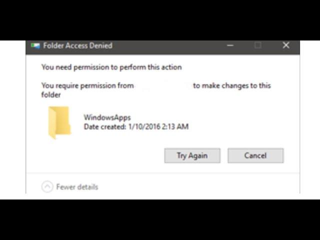 Fix Can't Delete WindowsApps Folder, How to Delete WindowsApps Folder in D Drive in Windows 10