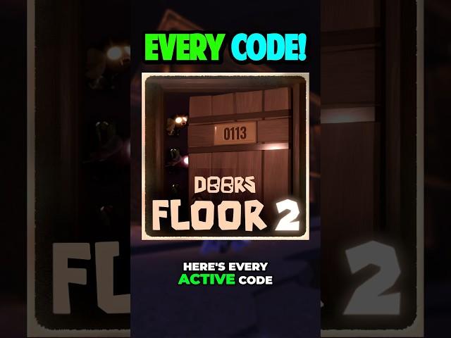 EVERY ACTIVE CODE In DOORS!