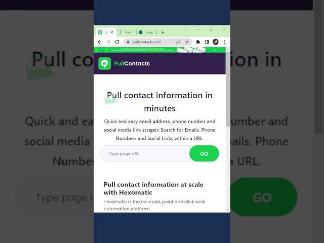 Free tool to extract phone numbers from given https links