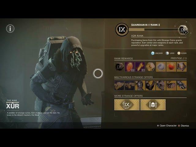 Destiny 2 Heresy Get to Xur This Week For Exotic Jade Rabbit Hard Light Spare Rations