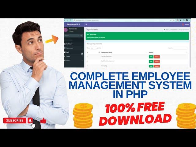 Complete Employee Management System in PHP Download Source Code