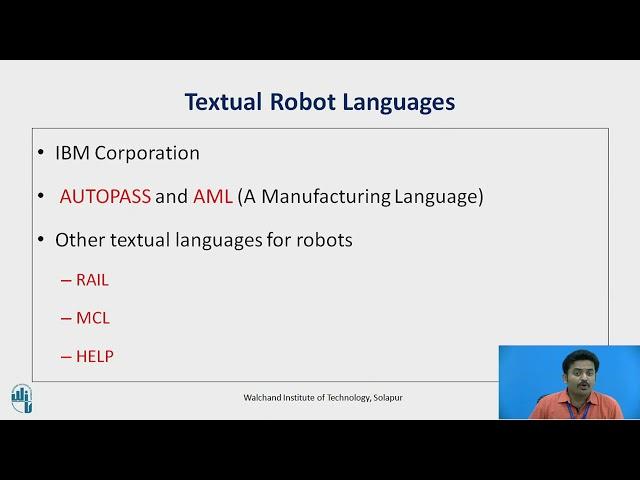 Robot Programming Languages Part I