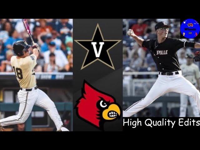 #2 Vanderbilt vs #7 Louisville College World Series Clinching Game | College Baseball Highlights