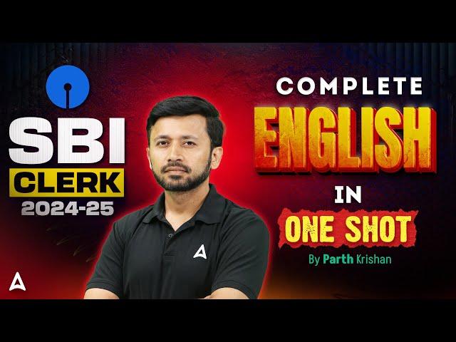 SBI Clerk English 2025 | Complete English in One Shot | English By Parth Krishan