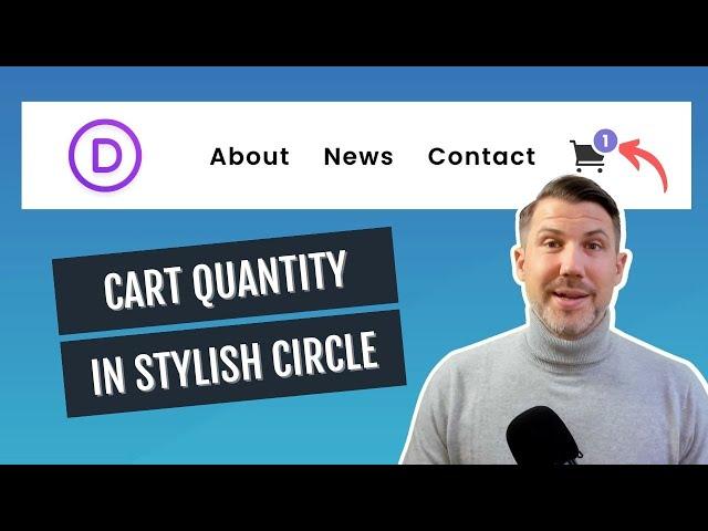 How To Display The Divi Cart Quantity Number In A Circle