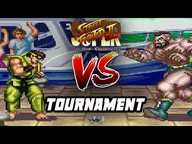 SUPER STREET FIGHTER 2 THE NEW CHALLENGERS: CPU vs. CPU tournament ft. Ryu, Zangief, Balrog, Ken