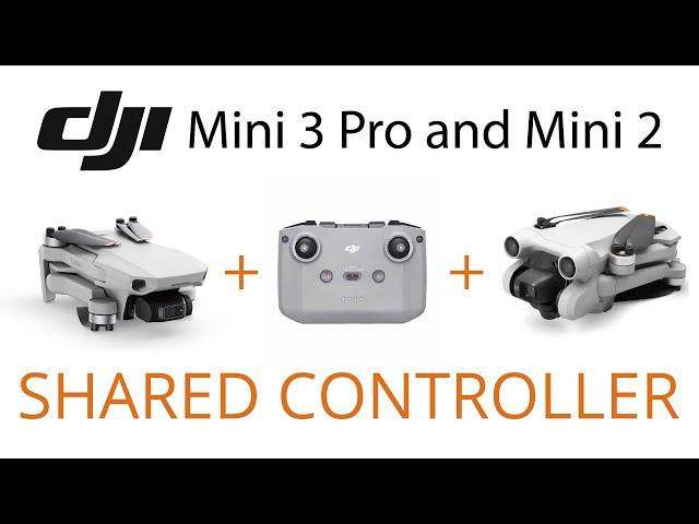 DJI Mini 3 Pro and DJI Mini 2 using the same remote controller