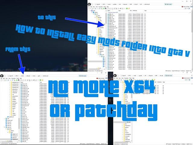 How To Install Easy Mods Folder For GTA V (Great Tool For Easy Replacement Mods Installations)
