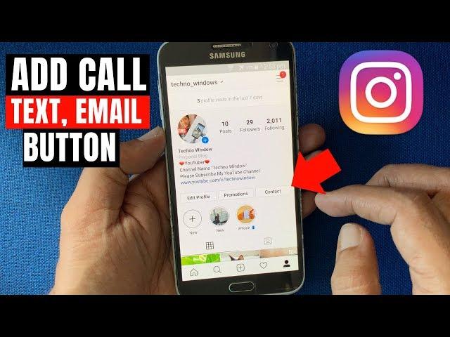 How to Add a Call, Text, or Email Button to Instagram Business Profile