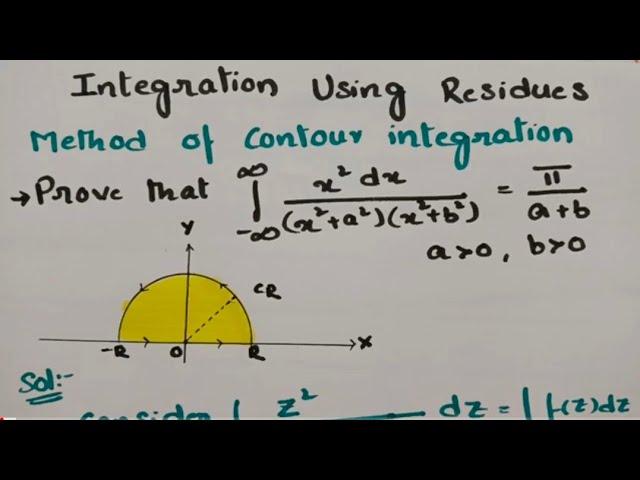 @btechmathshub7050 Contour Integration of Improper Integrals - Around Semi Circle  Residue Theorem