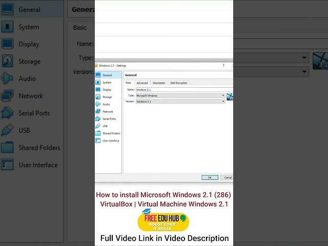 How to install Microsoft Windows 2.1 (286) using VirtualBox - Windows 2.1  #freeeducation #windows