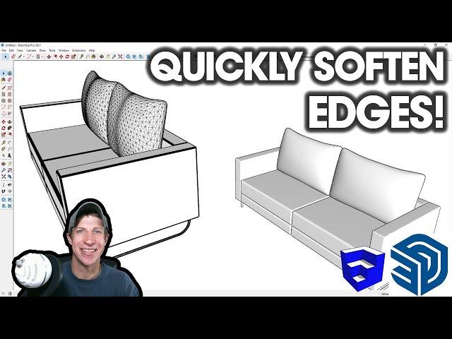 The FASTEST Way to Soften/Hide Edges in SketchUp (You Need This!)