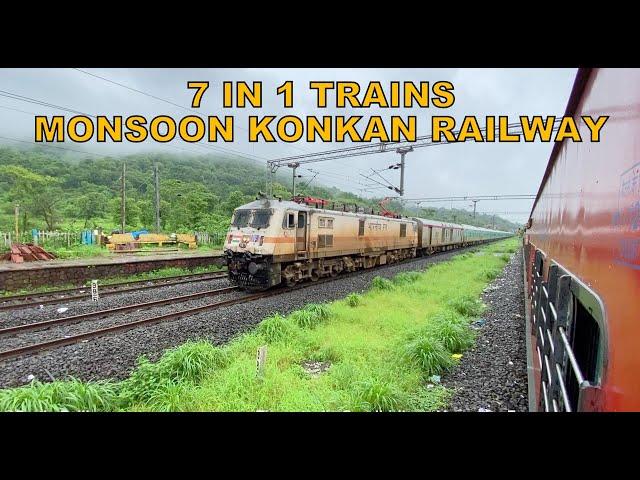 [7 in 1] Monsoon Konkan Railway : Vande Bharat Express + Humsafar + Mandovi + Netravati + Many more