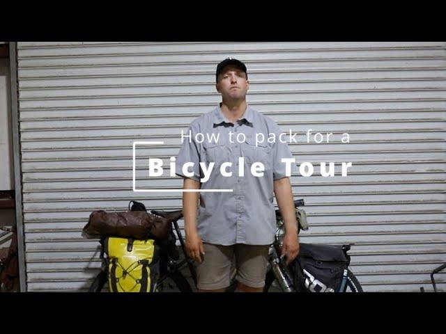 How to:  Pack for a Bicycle Tour