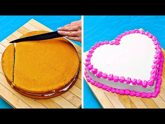 FORMAS FÁCILES DE DECORAR PASTELES COMO UN PROFESIONAL || DULCES CONSEJOS PARA TODA LA FAMILIA