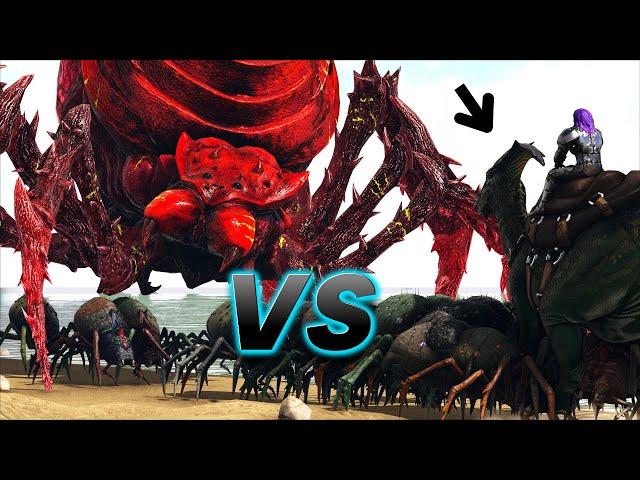 Can A PARASAUR Army TAKE DOWN The BROODMOTHER | ARK Survival Evolved