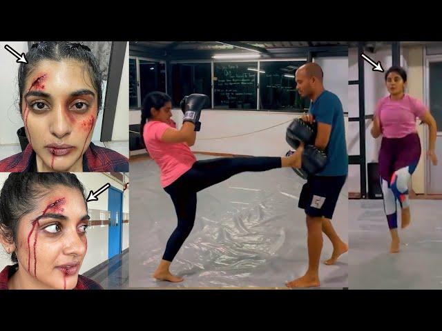 Nivetha Thomas Fight Training For Shakini Dakini Movie | Regina Cassandra | Nivetha Thomas Videos